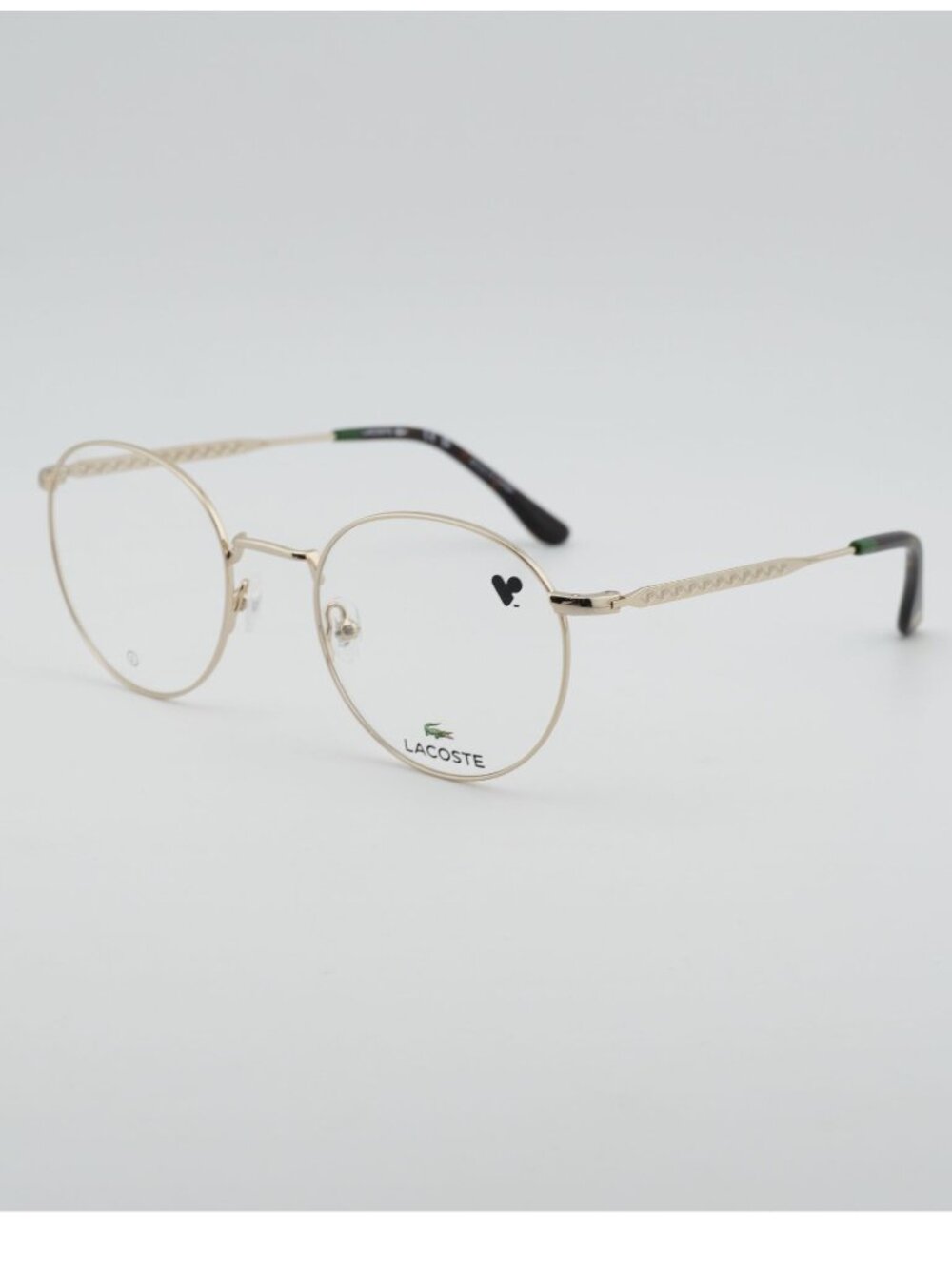 Lacoste L2308 714 Eyeglasses Gold 51mm Round Frame